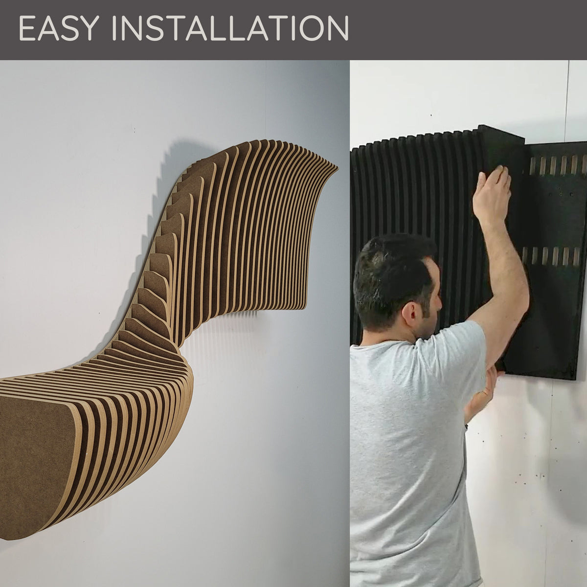 Parametric Wall Floating Shelf, Wall Mounted Shelf  3D Wall Art.